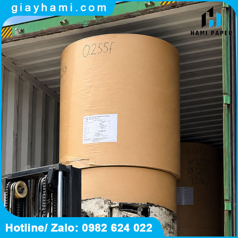 Cuộn giấy kraft nhập khẩu 