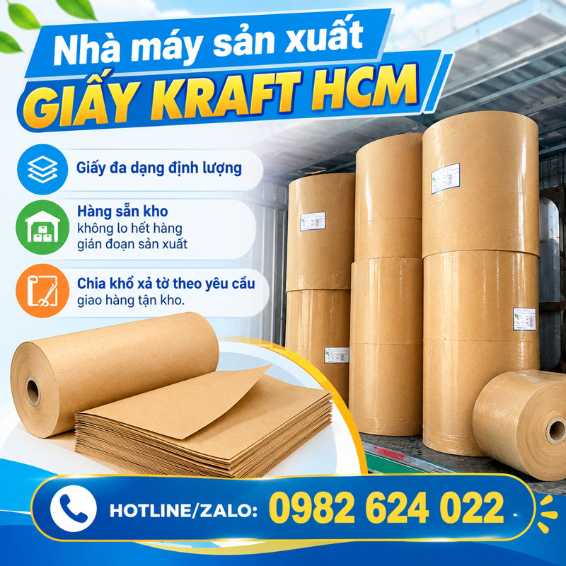 Giấy Kraft cung cấp cho nhà máy tại Thành phố Hồ Chí Minh